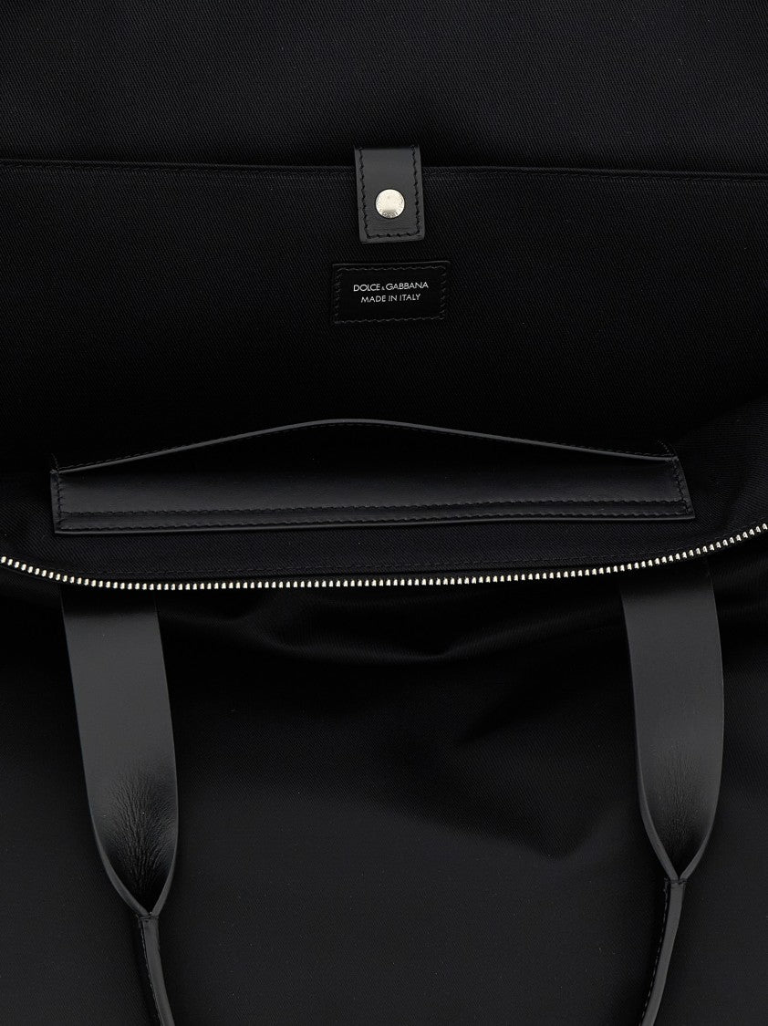 Dolce & Gabbana Big Logo Patch Shopping Bag