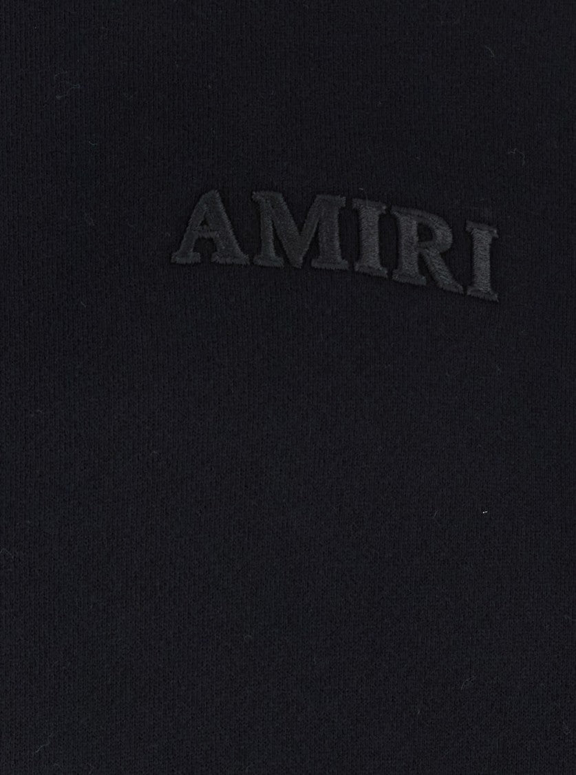 Amiri Black Hoodie With Fixed Hood
