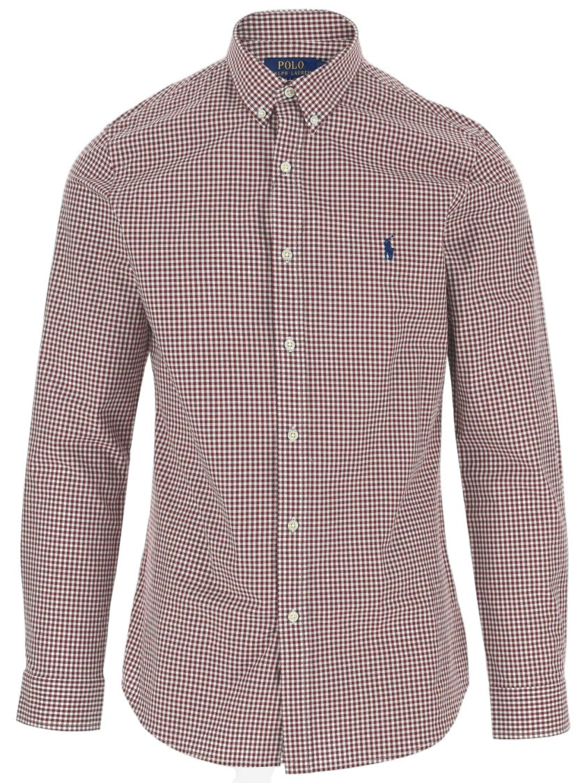 Polo Ralph Lauren Red Checked Stretch Cotton Shirt