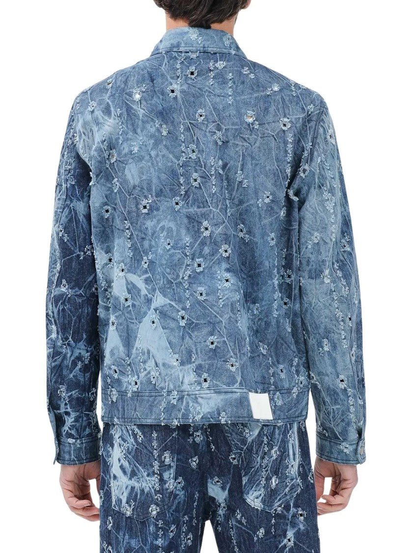 I M Brian Blue Cotton Denim Jacket