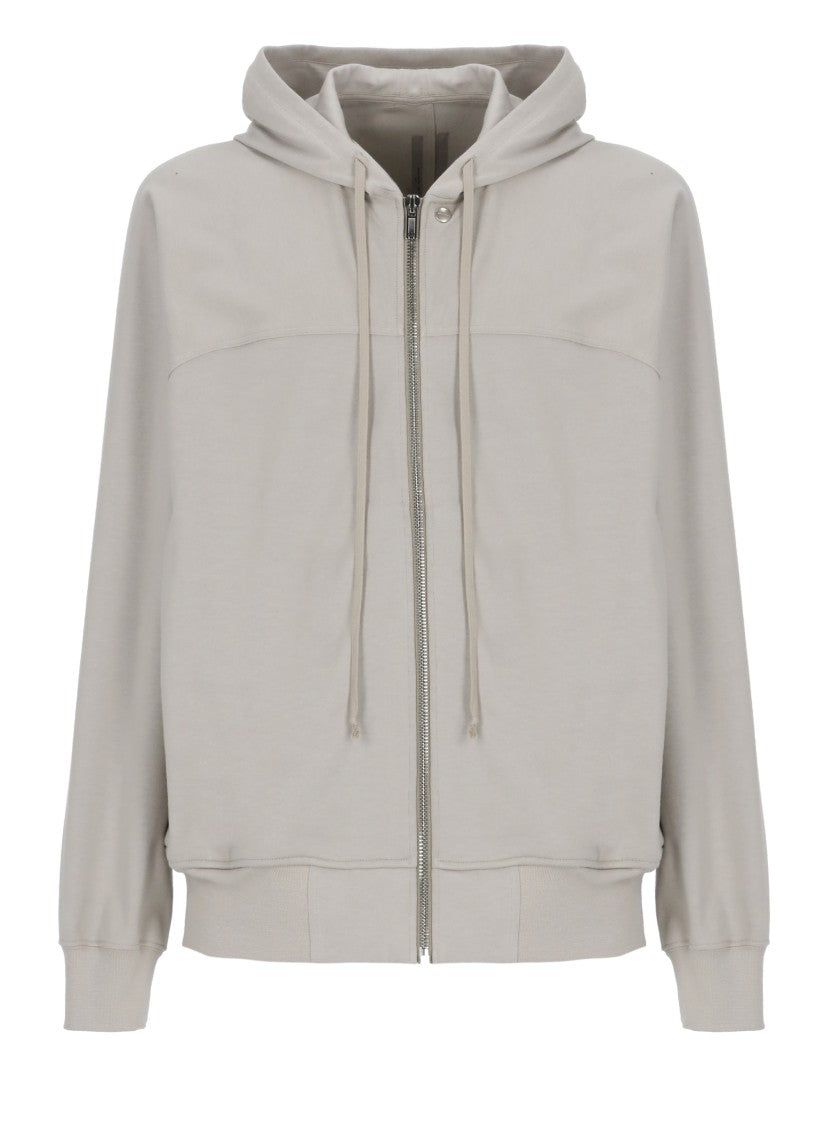 Rick Owens Beige Windbreaker Zip Hoodie