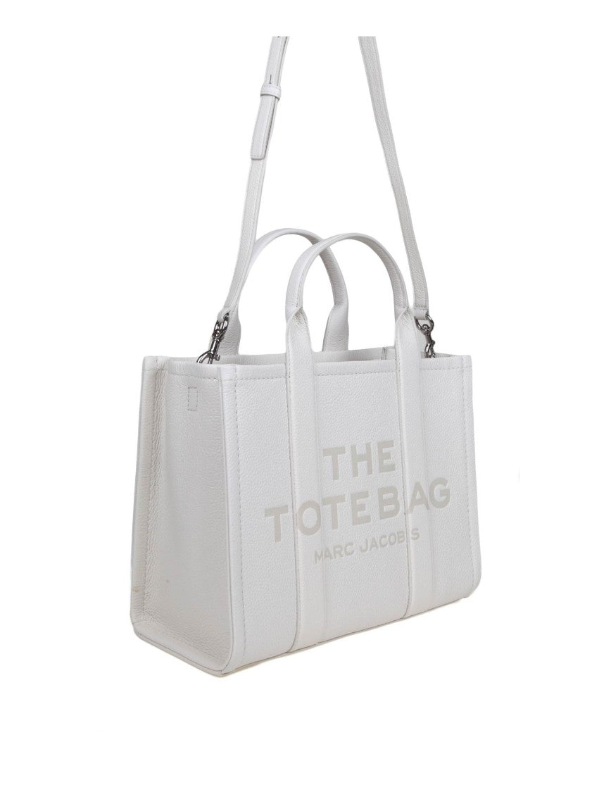 Marc Jacobs Medium Tote In White Leather