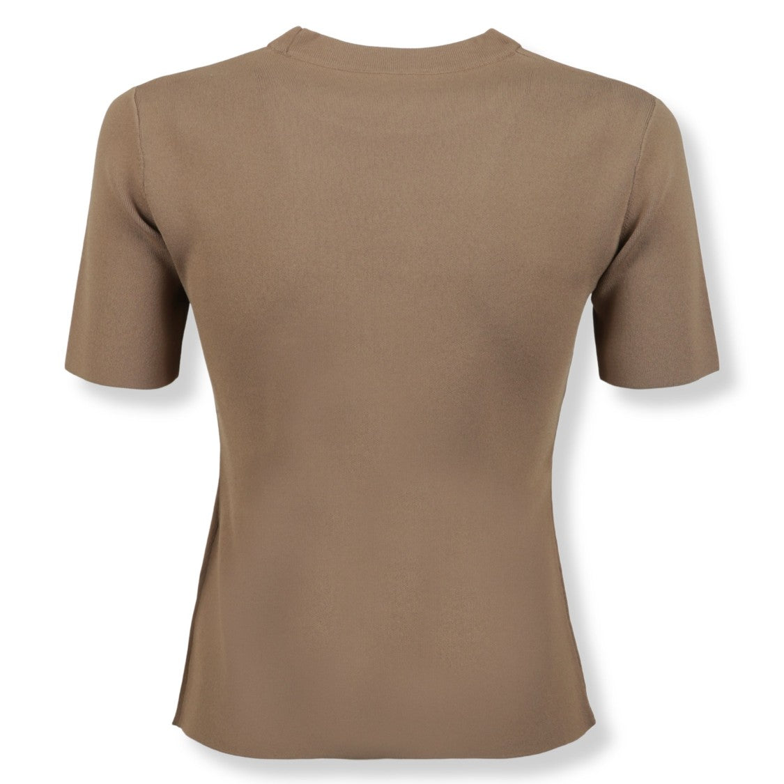 Max Mara Fitted Knit Top With Modest Neckline