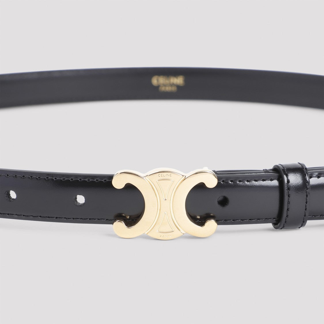 Celine Triomphe Leather Belt