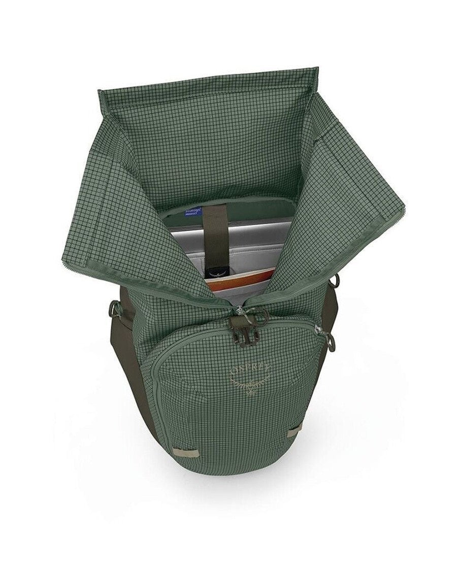 Osprey Pine Leaf Earl Grey Transporter Roll Nylon Backpack