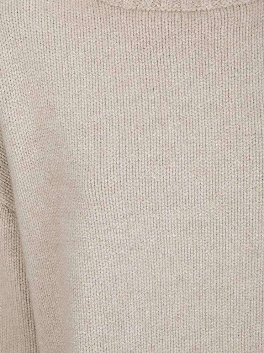 Extreme Cashmere Oversized Cashmere Sweater With Ribbed Detailing