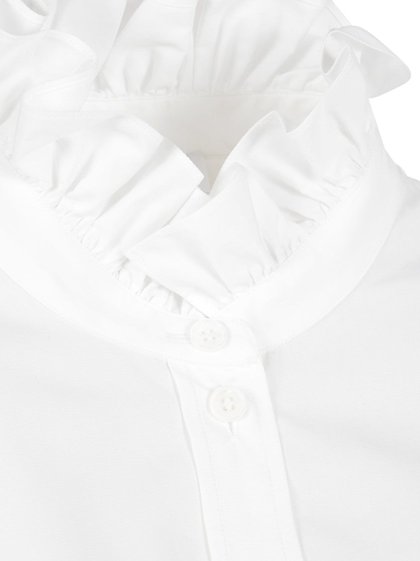 Alexander Mcqueen Optical White Cotton Poplin Shirt