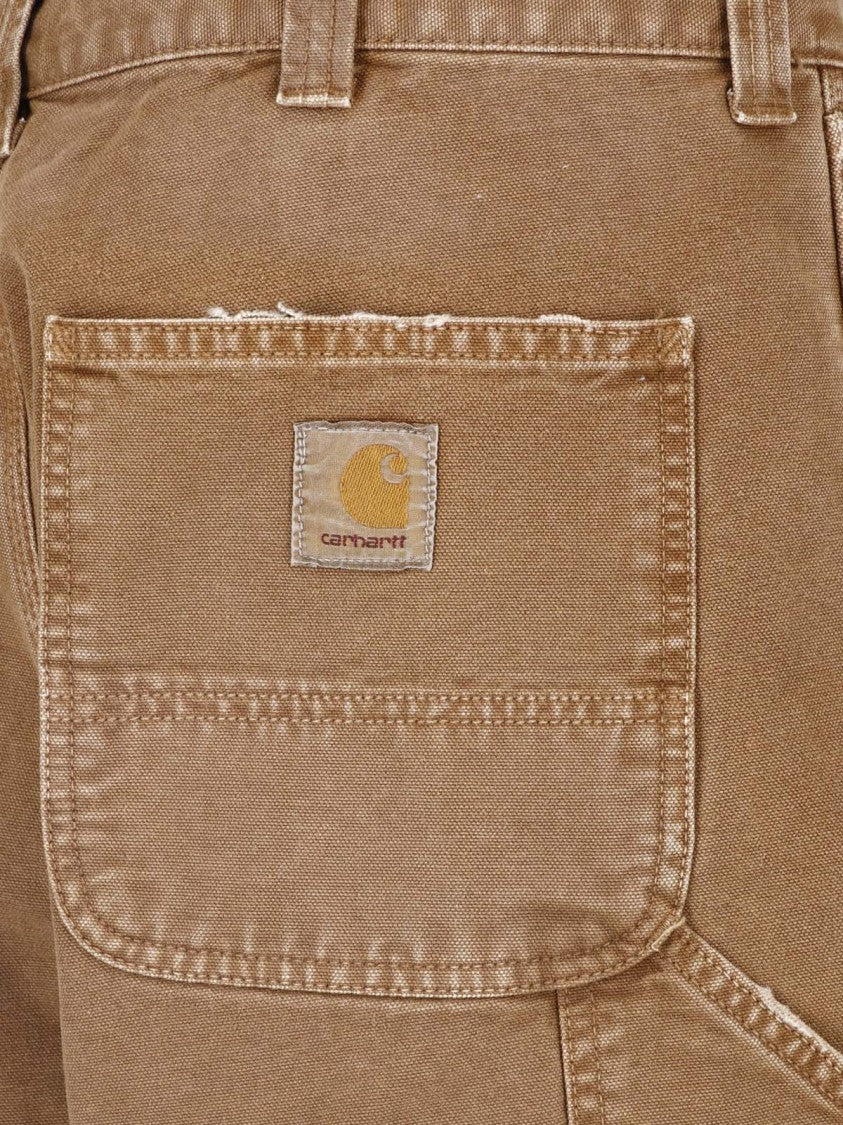 Carhartt Wip Brown Og Double Knee Organic Cotton Wide-Leg Pants