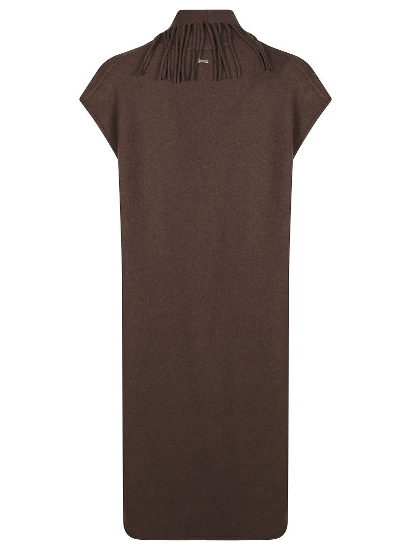 Herno Fringe-Accented Wool Gilet With Nylon Pockets