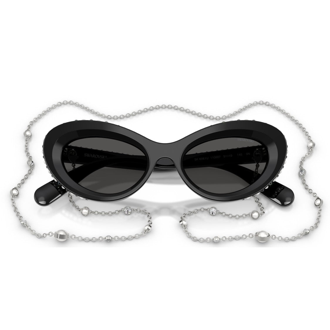Swarovski 0Sk6061u Cat-Eye Sunglasses With Crystals