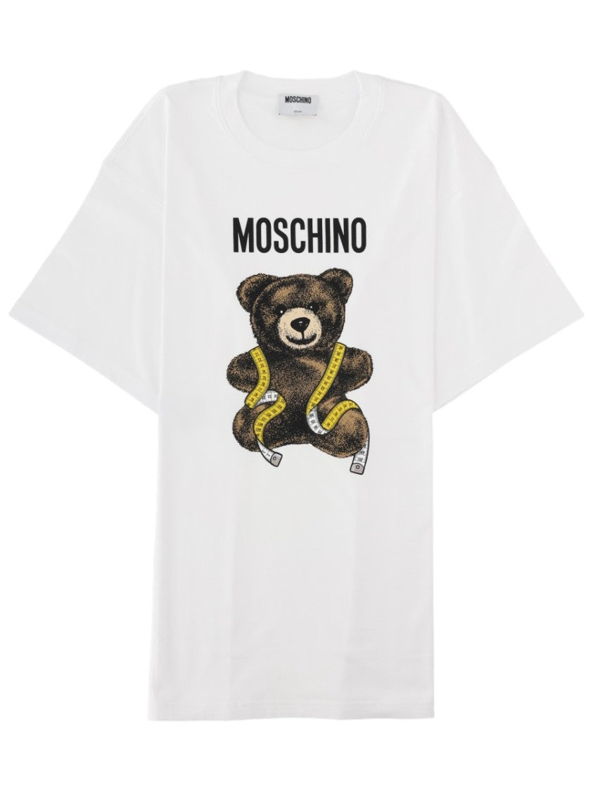 Moschino Teddy Bear Design Relaxed Fit Graphic Cotton T-Shirt