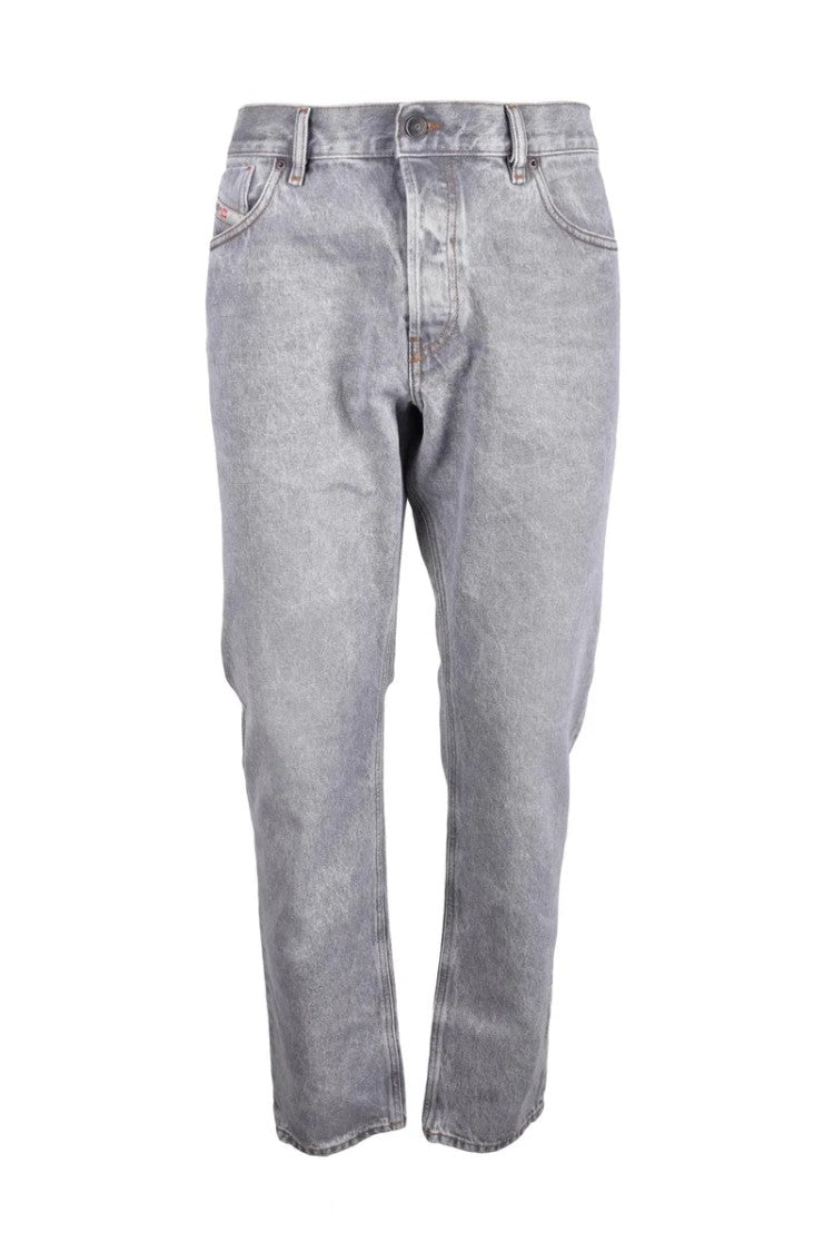 Diesel Light Grey Classic Cotton Jeans