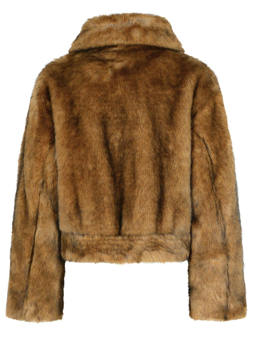 Stand Studio Lena' Brown Faux Fur Jacket