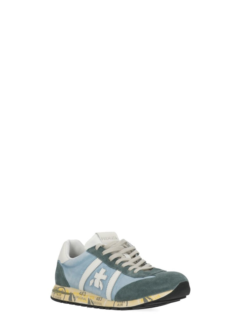 Premiata White Lucy 8188 Fabric Sneakers