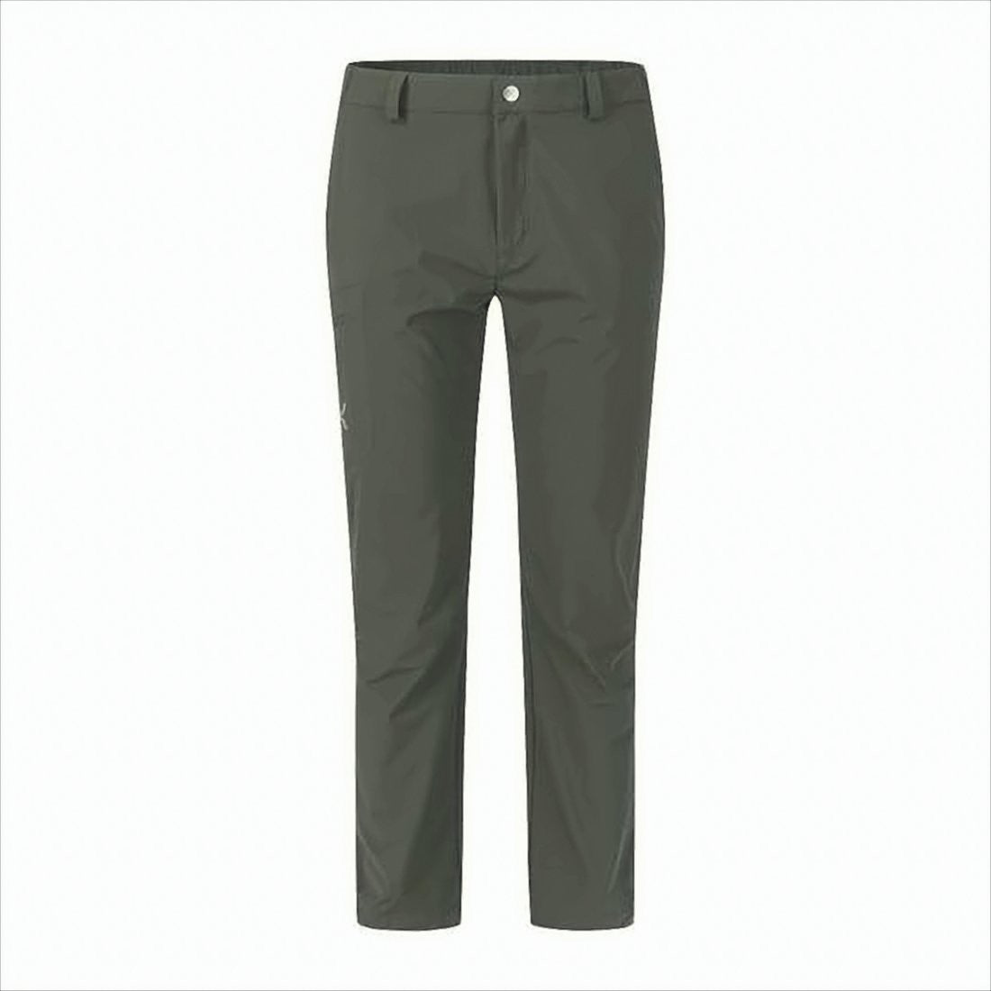 Montura Mid-Rise Straight Pants With Subtle Elastic Waistband