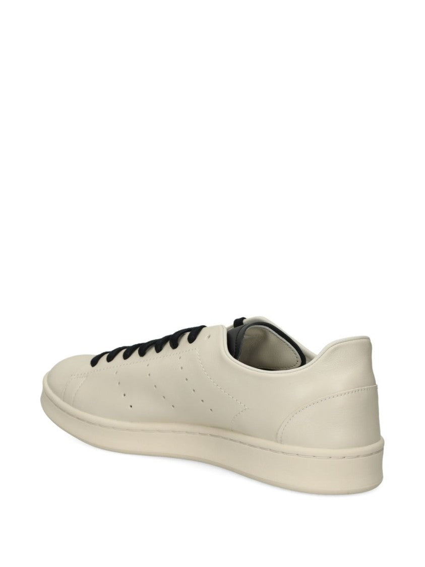 Y-3 Calf Leather Sneakers With Perforated Detailing