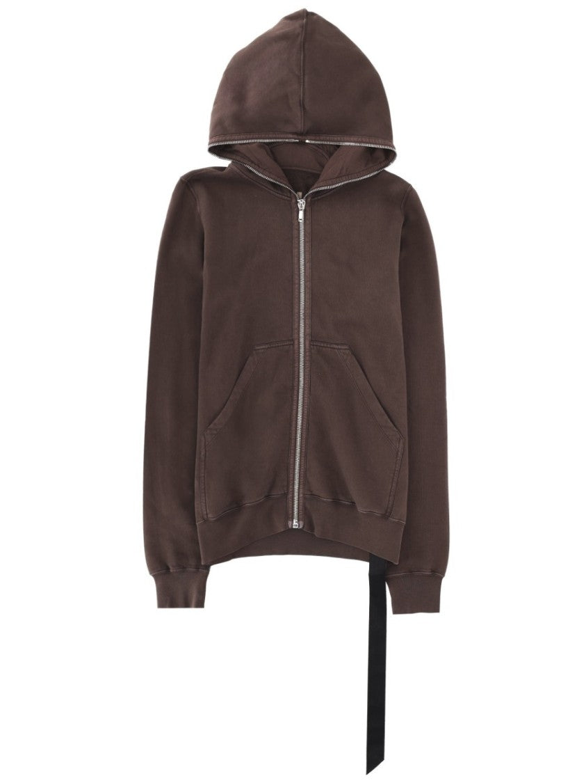 Drkshdw By Rick Owens Black Gimp Faded Fabric Strap Hoodie