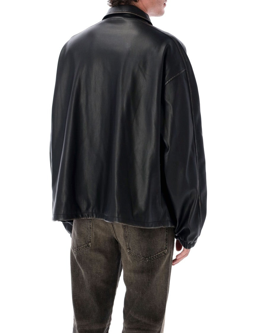 Diesel Eco-Leather Jacket With Classic Collar