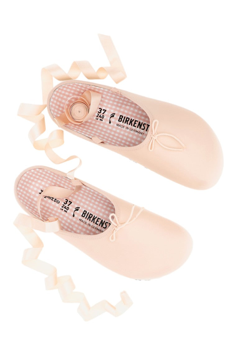 Birkenstock Gingham Print Opera Mules With Ankle Ribbons