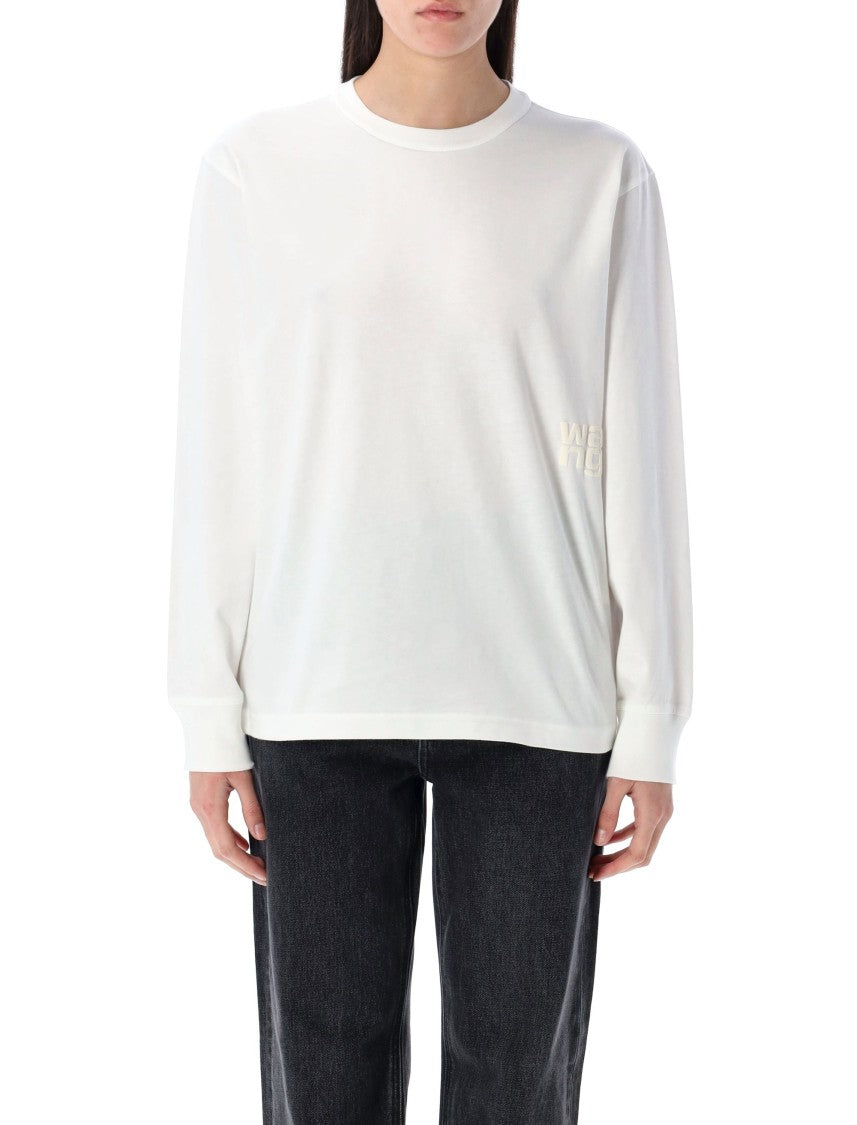 T By Alexander Wang Shrunken Tee Essential Long Sleeve