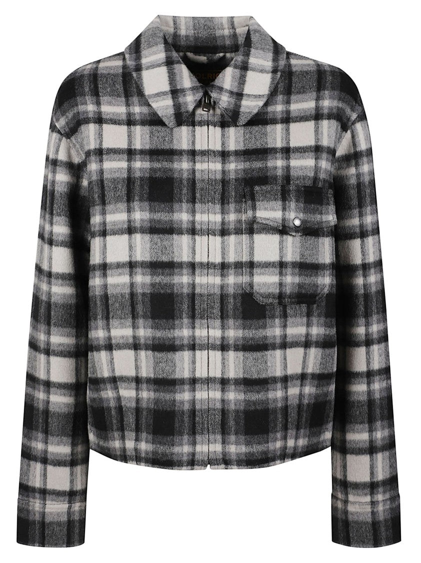 Woolrich Light Double Plaid Wool-Blend Shirt Jacket