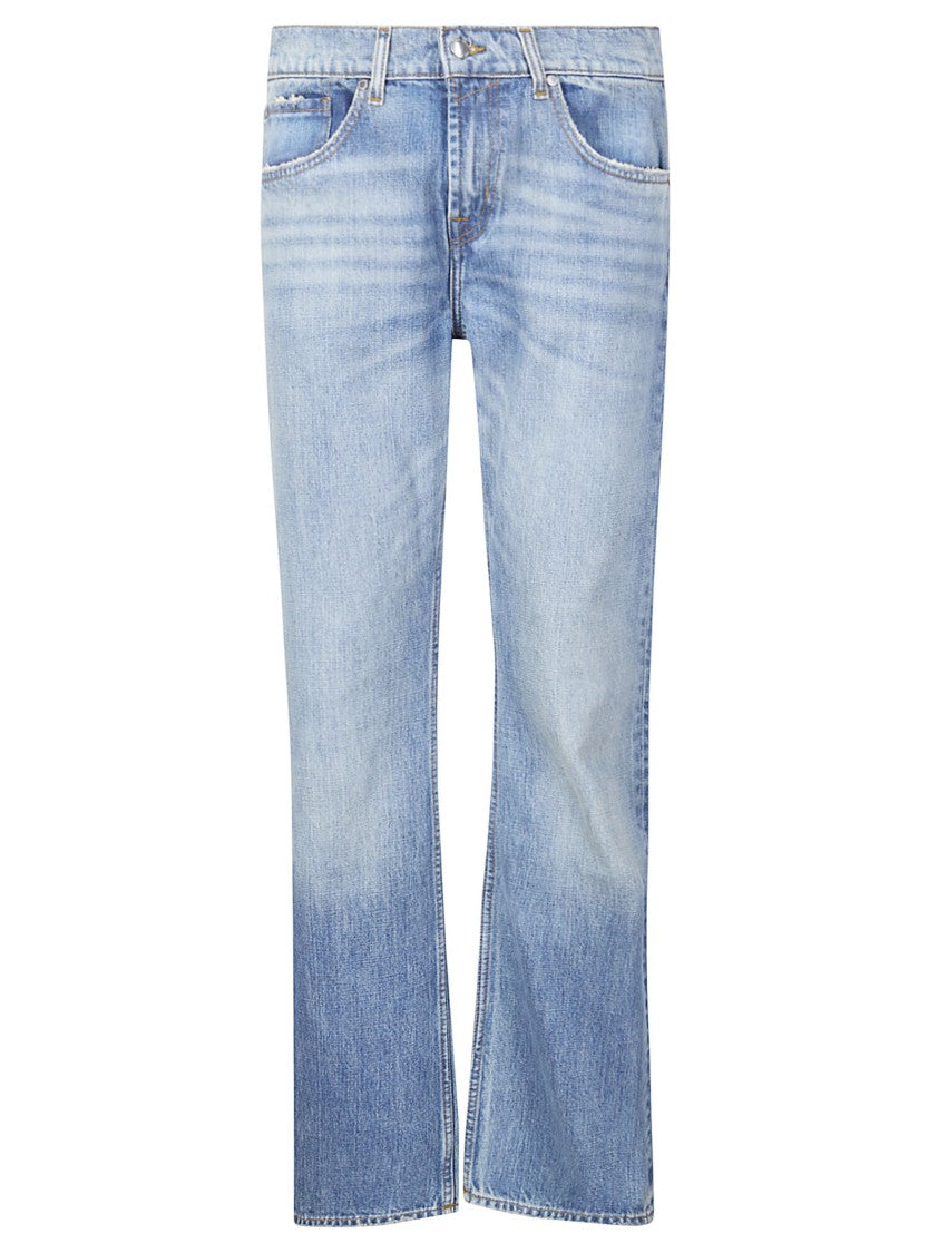 7 For All Mankind Blue The Bootcut Five-Pocket Jeans