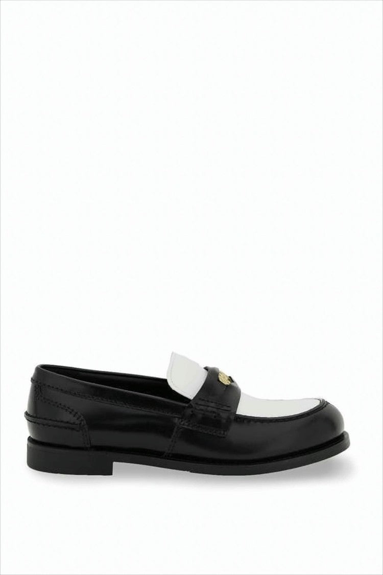 Miu Miu Two-Tone Calf Leather Loafers