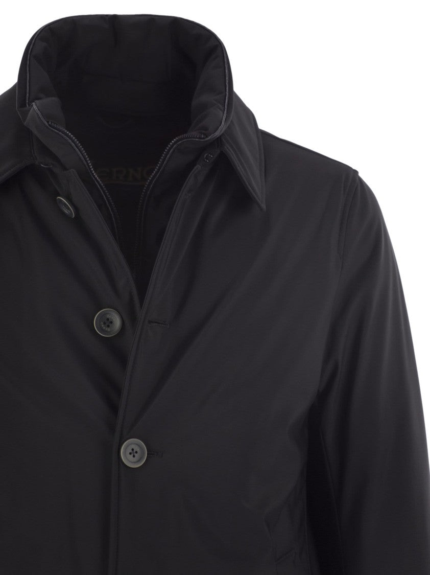 Herno Long Down Jacket With Buttons