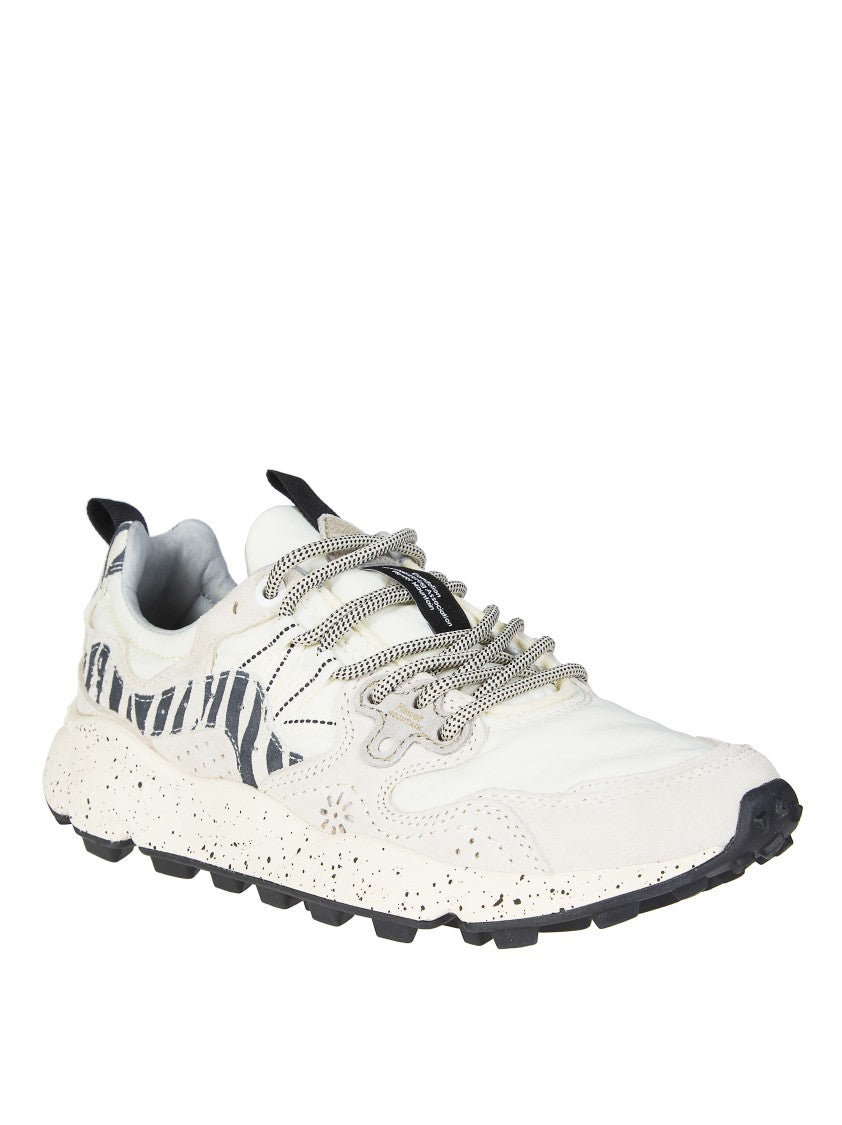 Flower Mountain Off-White Yamano 3 Pig Nubuck Sneakers