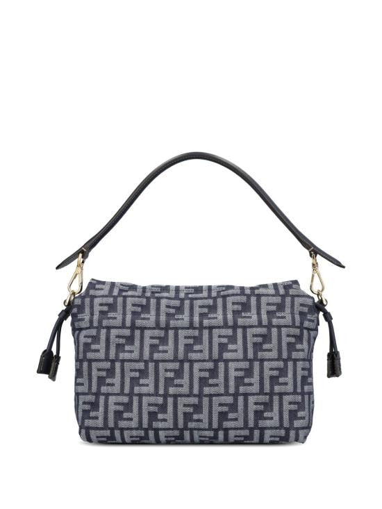 Fendi Geometric Patterned Flap Closure Shoulder Bag