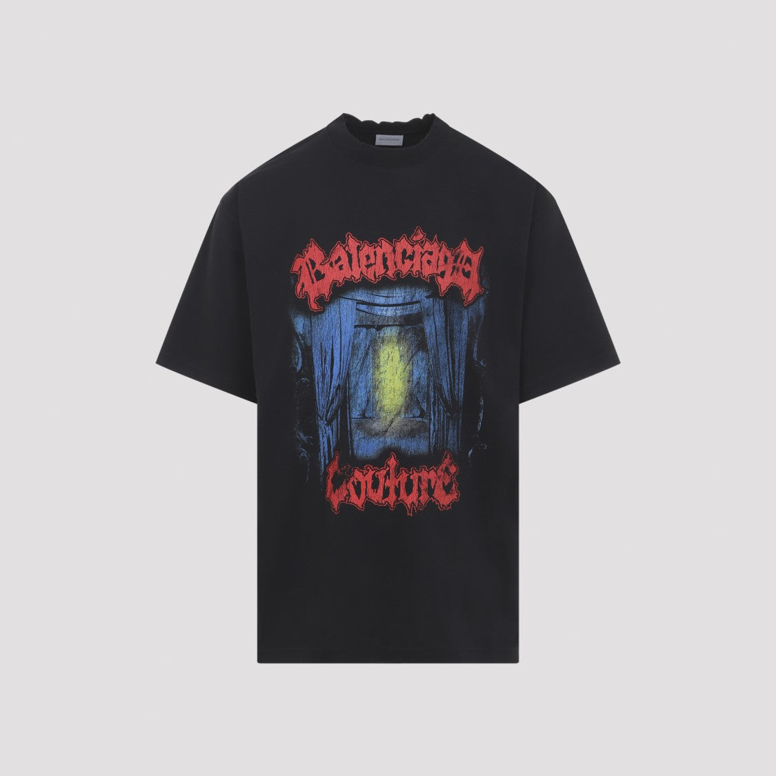 Balenciaga Graphic Print Cotton T-Shirt With Bold Artistic Design