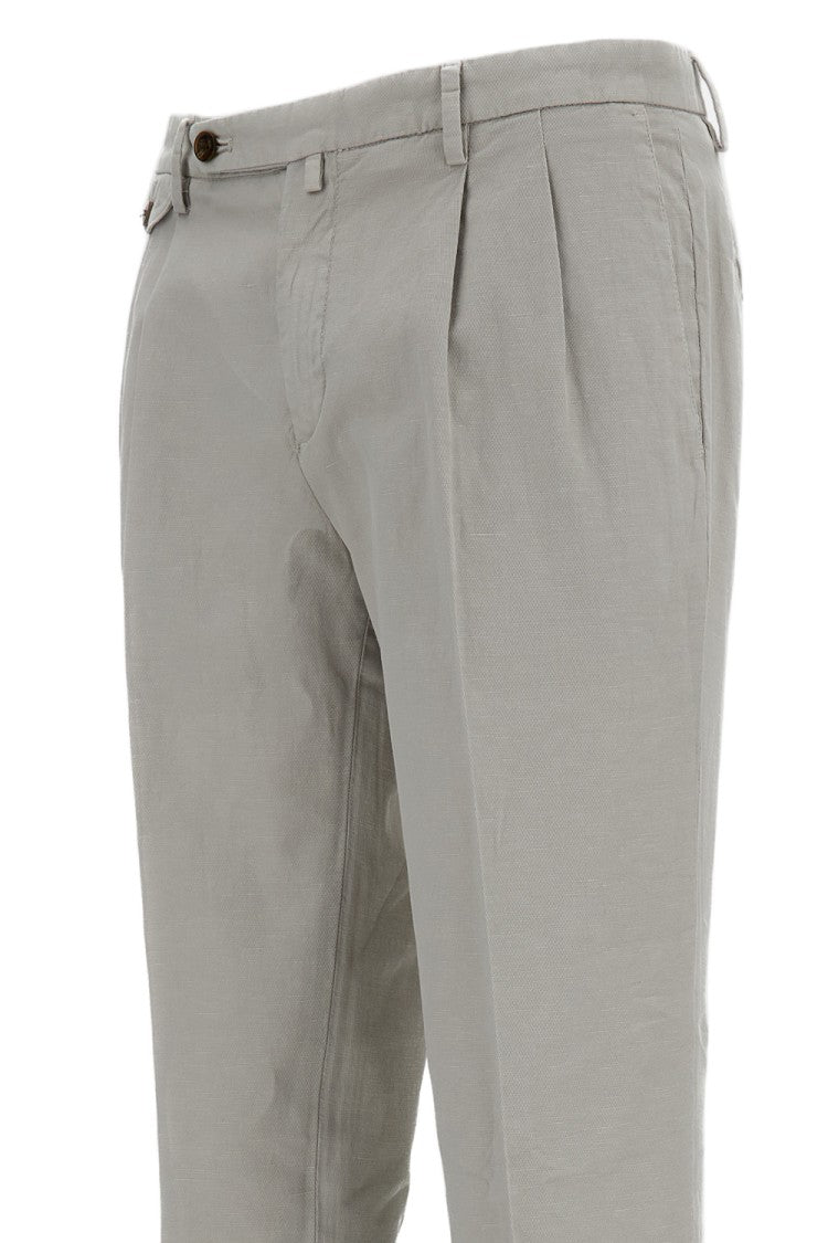 Briglia Grey Distressed Slim Trousers