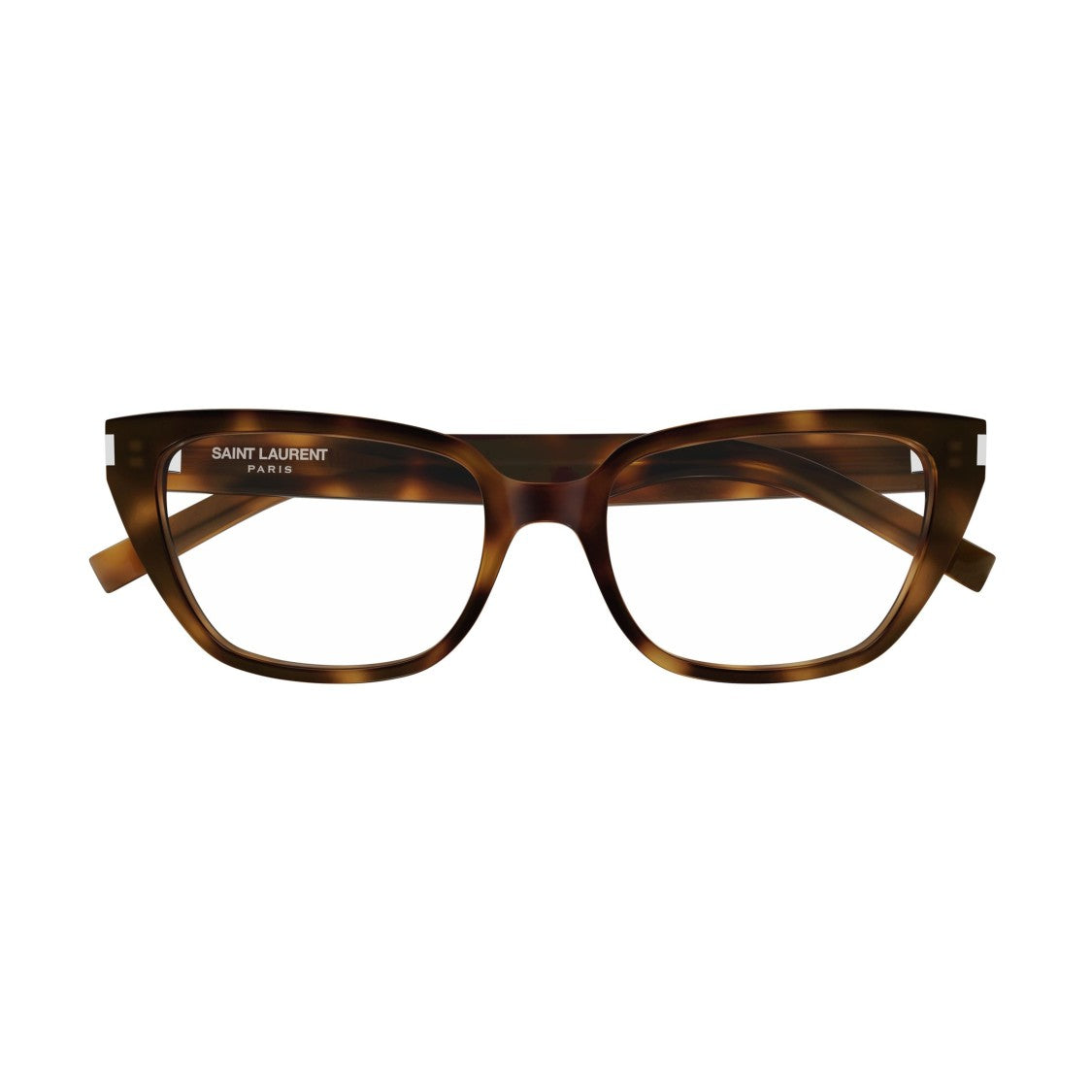 Saint Laurent Square Tortoiseshell Sunglasses With Metallic Accents