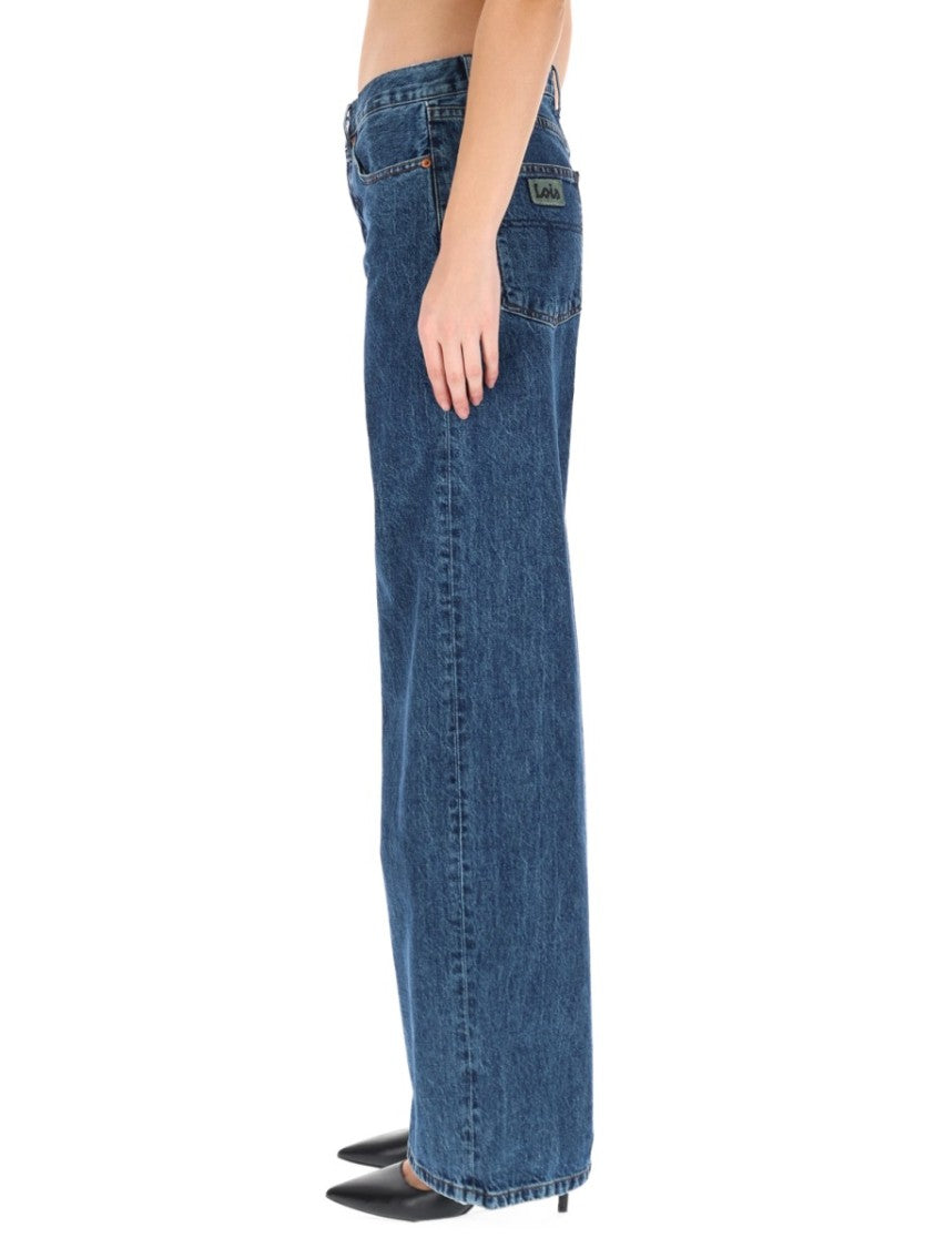 Lois Wide-Leg High-Waist Denim Jeans With Classic Five-Pocket Design