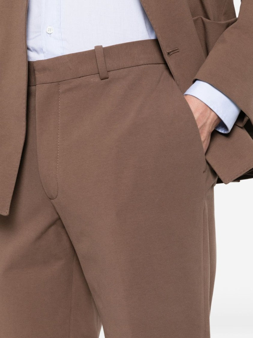 Circolo 1901 Straight-Leg Tailored Trousers With Concealed Fastening And Minimalist Design