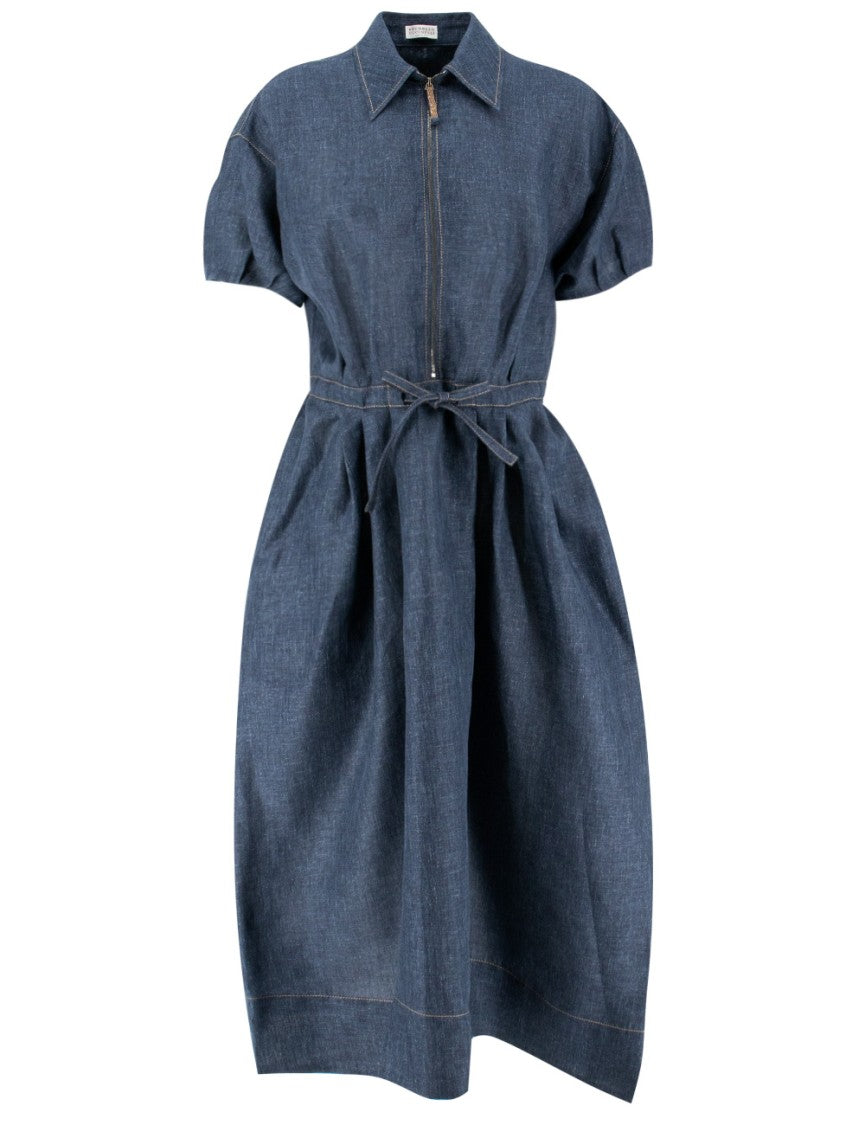Brunello Cucinelli Long Linen Dress