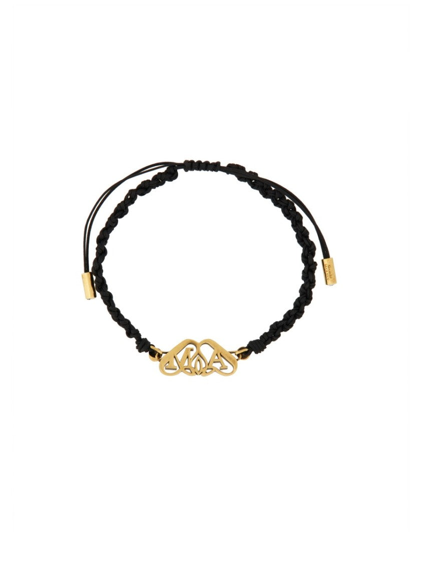 Alexander Mcqueen Friendship Bracelet With "Seal" Logo