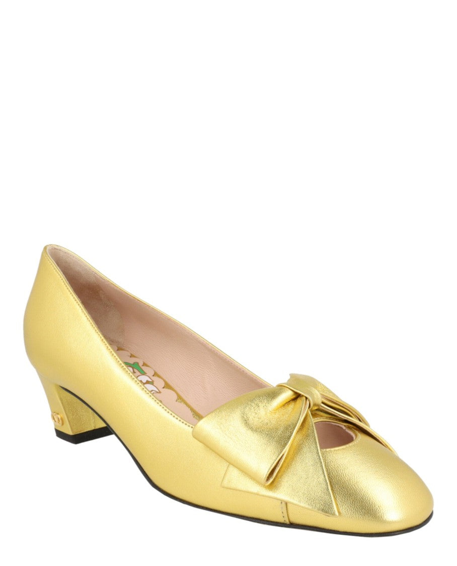 Valentino Bowow Leather Pumps