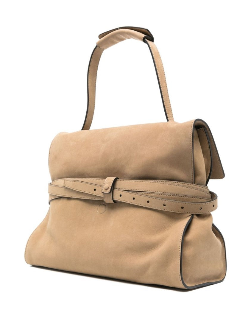 Moschino Structured Top Handle Bag With Detachable Shoulder Strap