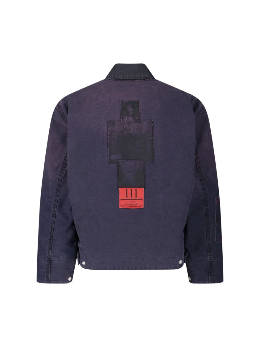 Enfants Riches Déprimés "Chaptire Xxi"Jacket, In Purple Cotton Jersey