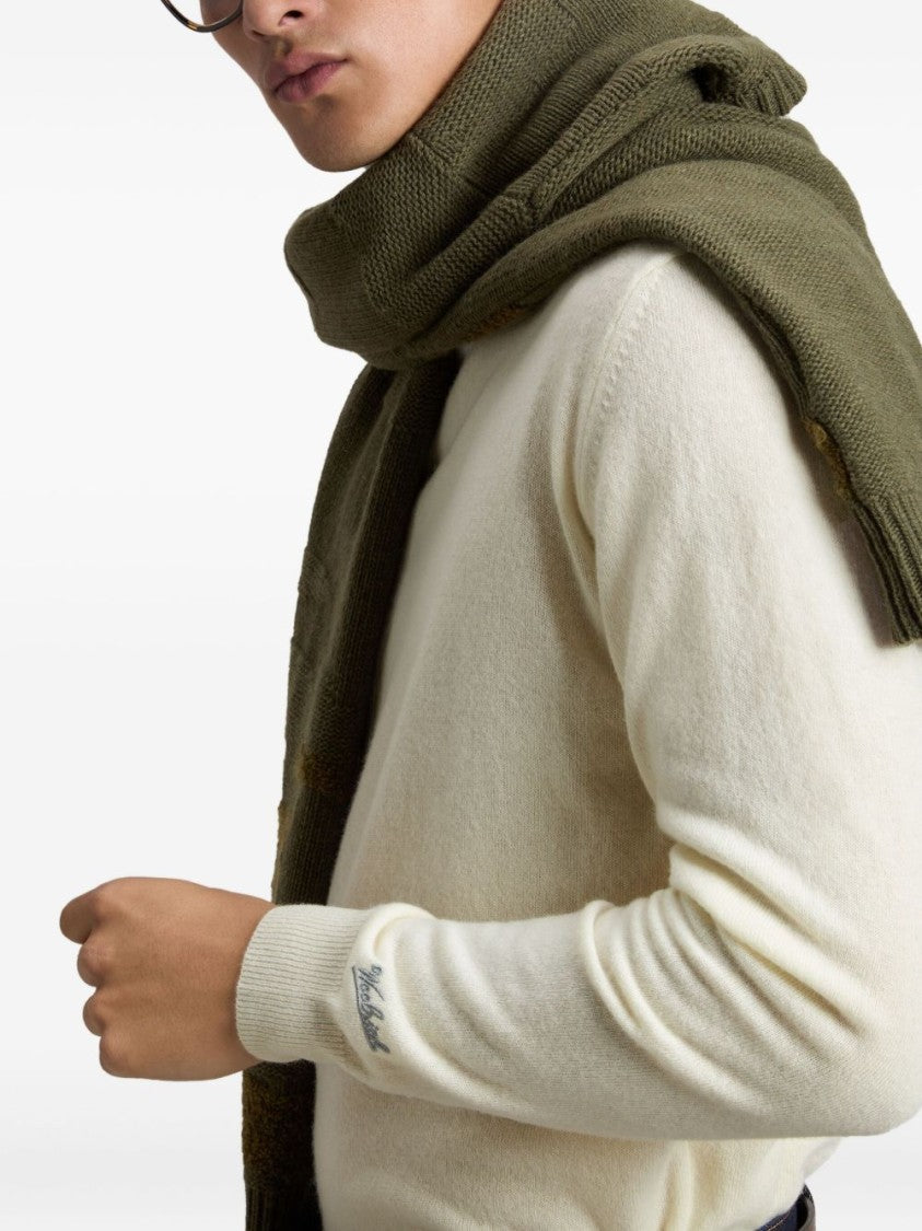Woolrich Premium Wool Crewneck Sweater With Ribbed Details