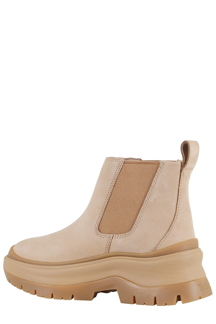 Timberland Timberland Roxie Lane Mid Chelsea Boot In Light Beige Nubuck