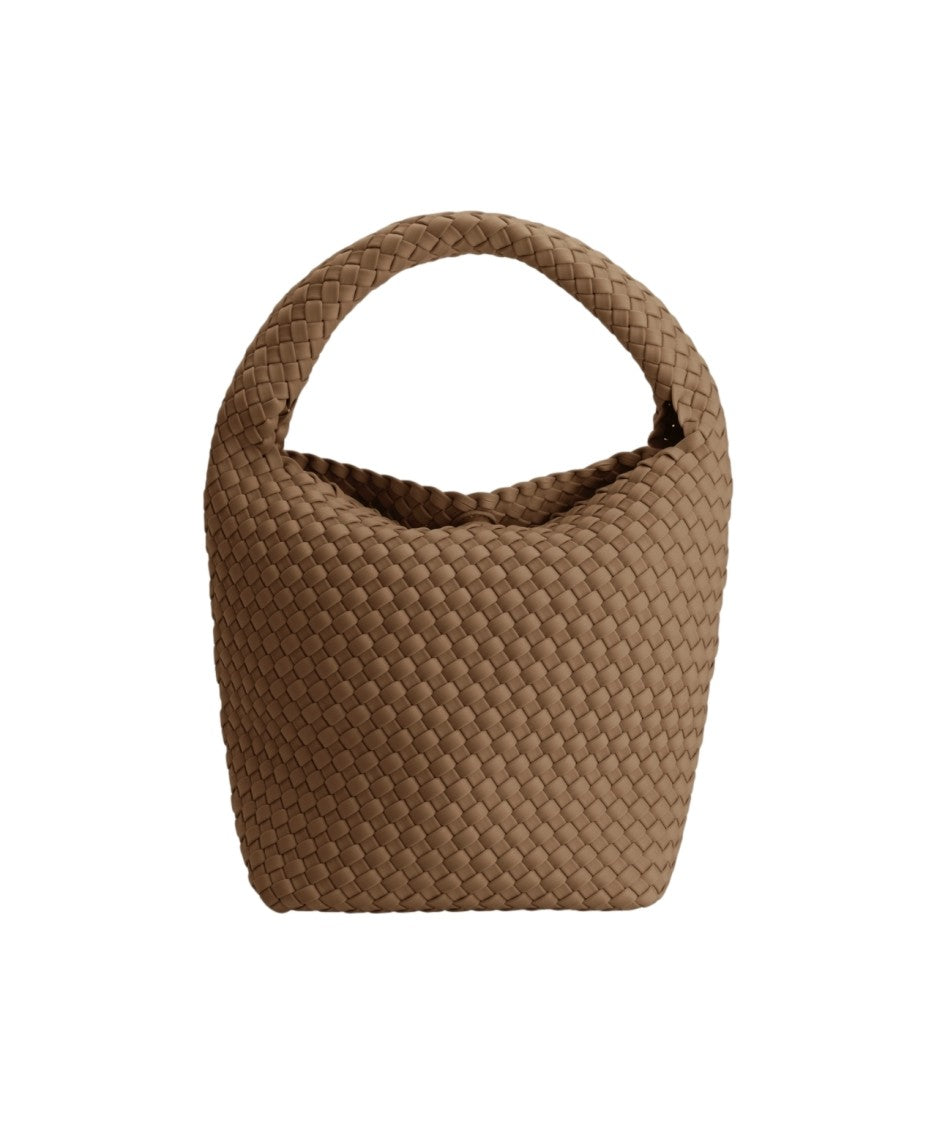 Marrea Woven Neoprene Bucket Bag With Padded Handle