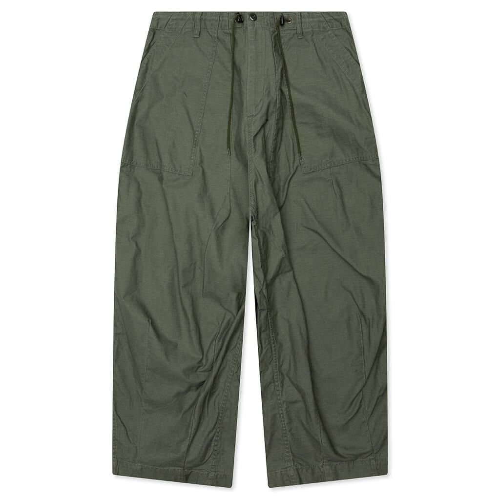 Needles Relaxed-Fit Green Cotton Straight Pants