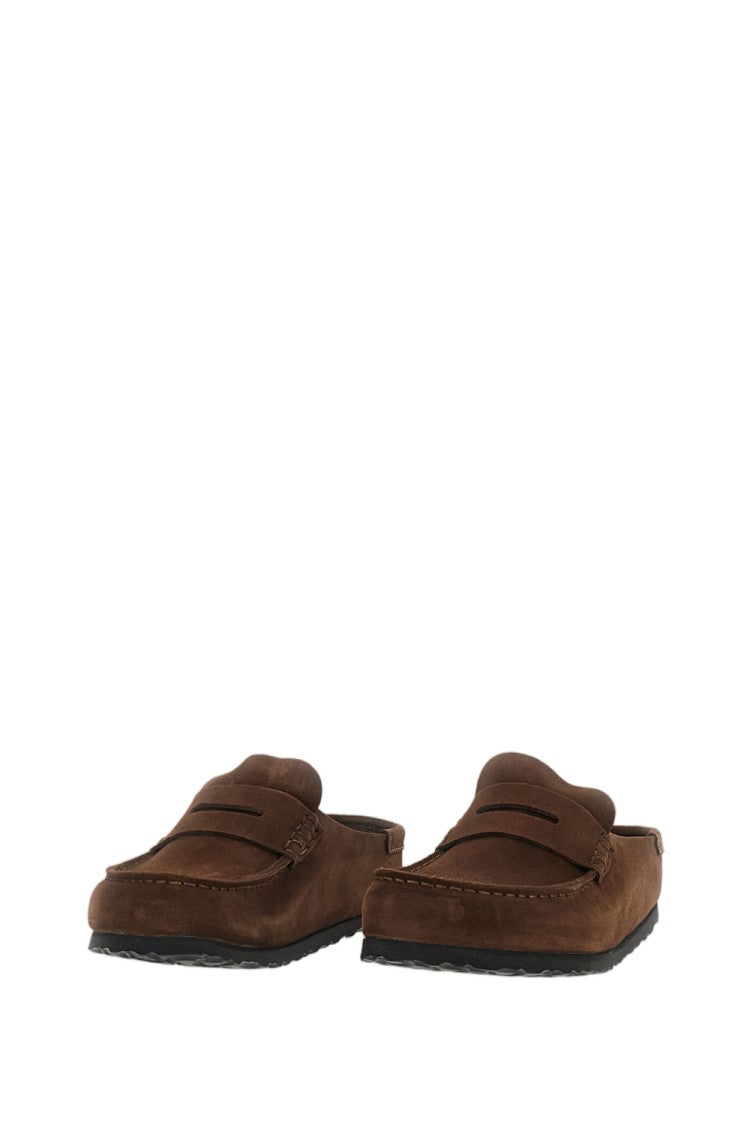 Birkenstock Brown Naples Suede Mules