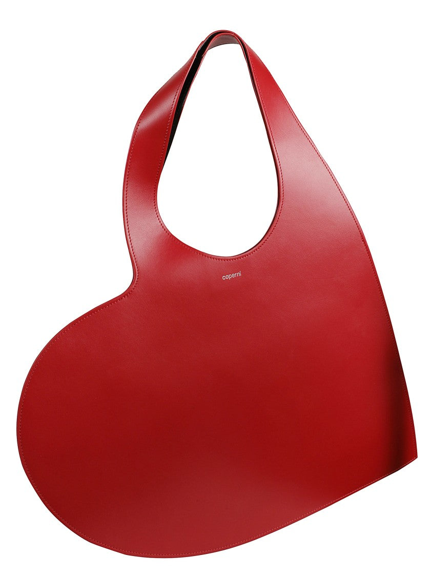 Coperni Heart-Shaped Red Bag With Integrated Handle