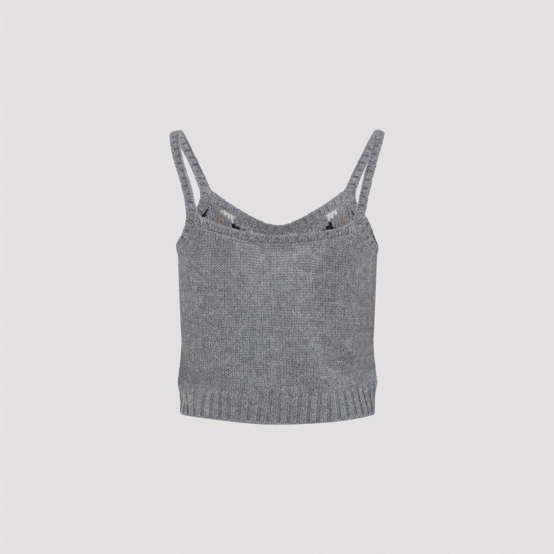 Prada Grey Cashmere Tank Top