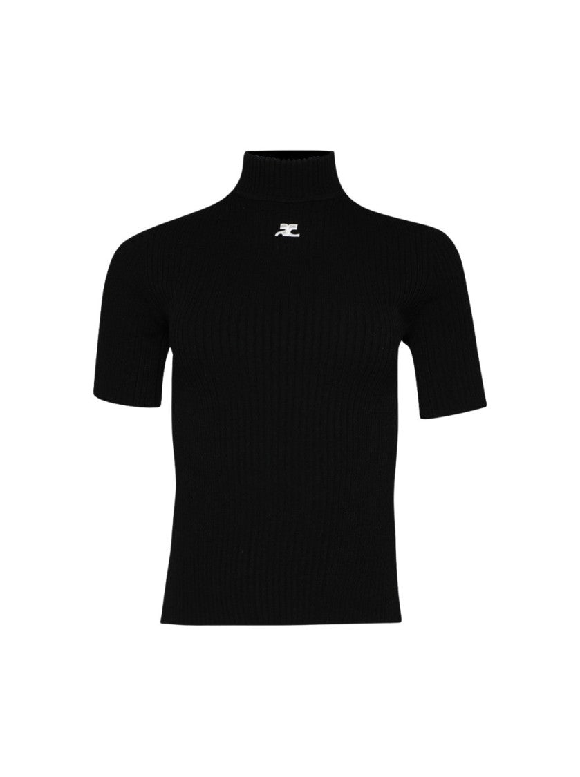 Courrèges Reedition Knited Top Black