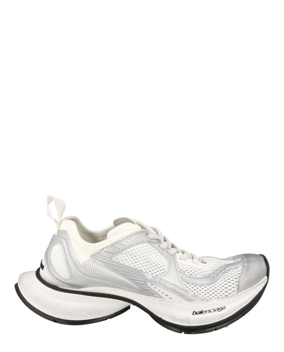 Balenciaga Contemporary Low-Top Sneakers With Mesh Accents And Signature Detailing