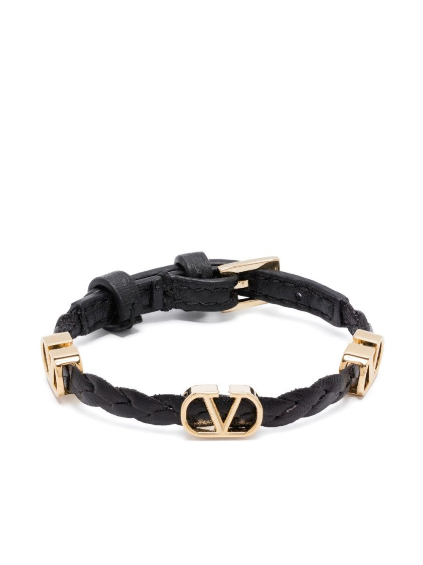 Valentino Garavani Bijoux Black Bracelet With Braided Design